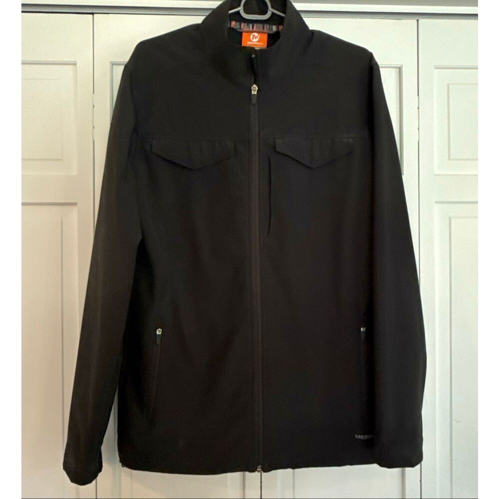 Merrell soft shell select dry black patch pocket jacket M - Picture 2 of 11